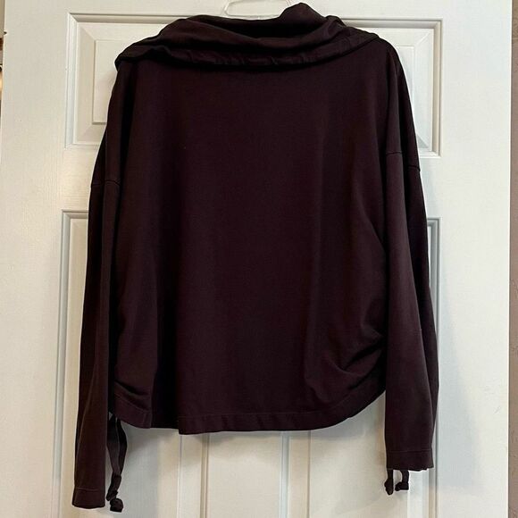 Neon Buddha Brown Jacket Cinch Waist Button Up Small - Picture 4 of 9